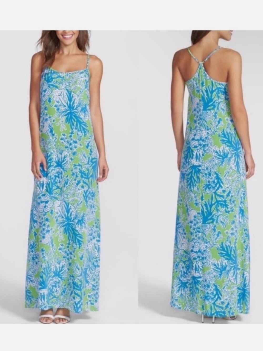 NWT Lilly Pulitzer Jaylene Maxi Dress in Limeade Biggest Fan